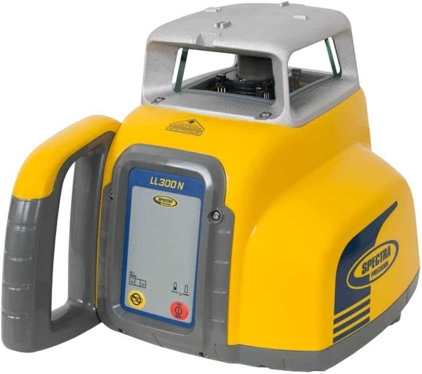 Spectra Precision LL300N-3 Laser Level, Self Leveling Kit with HL450 Receiver, Clamp, 4.7 Meter Grade Rod / Metric and Tripod , Black